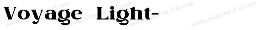 Voyage   Light字体转换